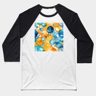 Abstract oil and water mix background Baseball T-Shirt